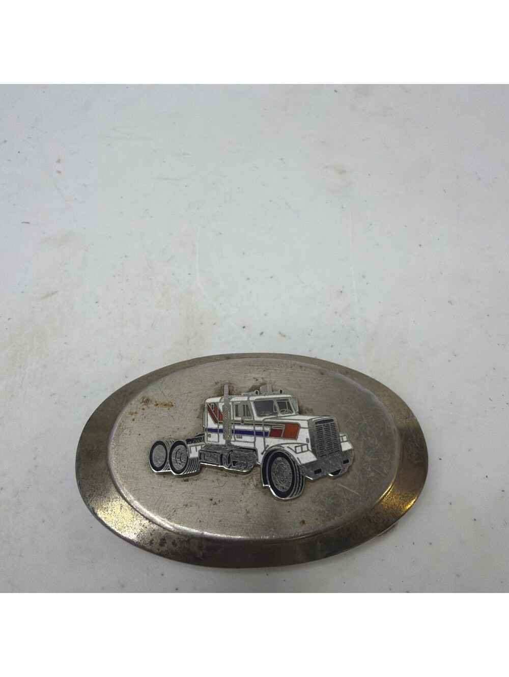Country VINTAGE Peterbilt? **18 WHEELER SEMI-TRUCK CAB** BELT BUCKLE
